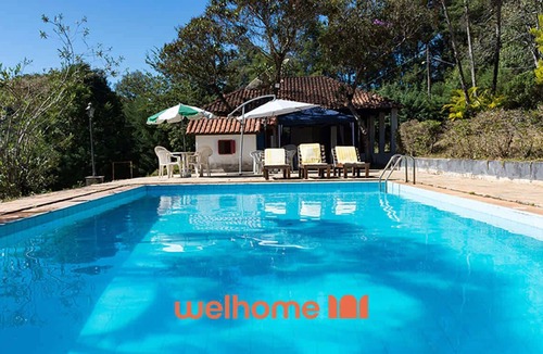 Monte Siao House | Chacara em Monte Sião com Piscina e Lazer Completo