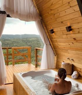Rancho Queimado Ski Chalet | Chalé Alto do Morro 2 - conforto e vista deslumbrante