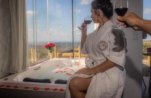 Serra de Sao Bento Ski Chalet | Chalé Formoso - Chalé Romântico com Hidromassagem