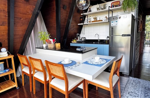 Sao Pedro de Alcantara Ski Chalet | Chalet for 4 Incredible view Greater Florianópolis Waterfalls & beaches