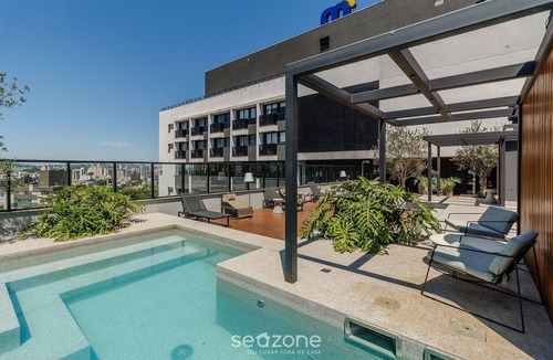 Rio Branco Apartment | Charming Studio With Pool in POA Grb0917