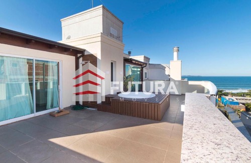 Canto Grande Apartment | COBERTURA DUPLEX COM VISTA MAR - PRAIA DO MARISCAL - BOMBINHAS SC - LA003ef