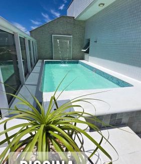 Vila Nova Apartment | Cobertura Duplex na Quadra da Praia do Forte com Piscina Privativa e 2 Vagas