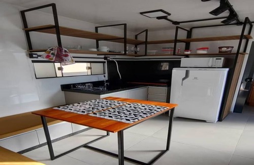 Pinheirinho Apartment | Complete 18 m² studio in a container with thermal insulation, excellent location