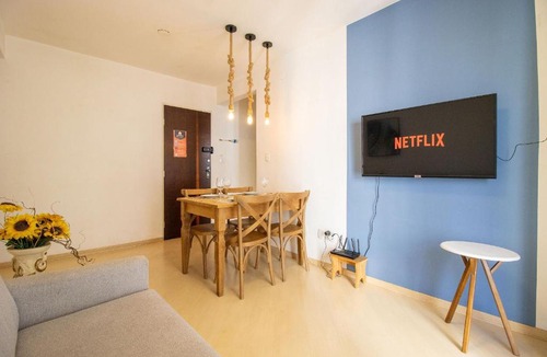 Centro Apartment | CRM18 - 3 Dorm, Climatizado, TV Smart, Garagem
