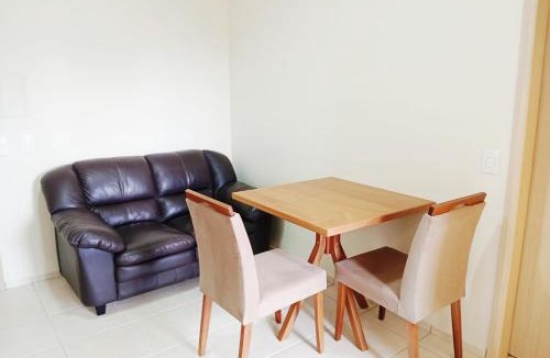 Setor Pedro Ludovico Apartment | Crystal Place Flat Moderno, Manobrista e Wi-Fi