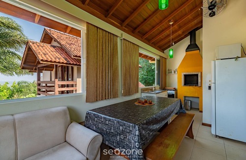 Sambaqui Apartment | Duplex House w/Beautiful View 80m Beach Rrf2562
