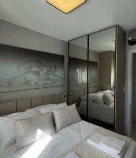 Bauru Apartment | Edifício RED - área gourmet com piscina no Terraço