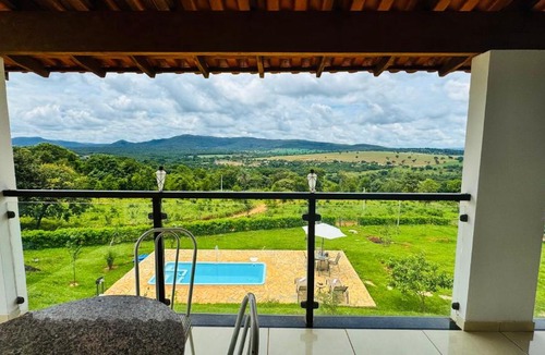 Pirenopolis House | Estância do Sol com piscina e vista panorâmica