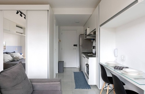 Indianopolis Apartment | Estúdio Tranquilo com Varanda