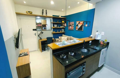 Flamengo Hotel | Flamengo: Studio completo, perto do metro