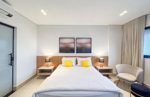Jardim dos Estados Apartment | Flat de Luxo com Quarto Privativo 22º Andar no Vertigo