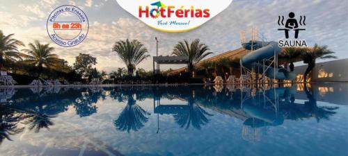 Caldas Novas Apartment | Flat Enseada em Caldas Novas, com roupa de cama, incluso 1 dia de Acesso ao Lagoa Parque, Parcele em até 6x - HotFérias