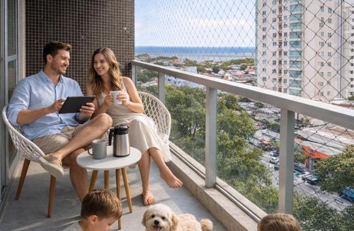 Triangulo das Bermudas Apartment | Flat Praia do Canto Collection View for family