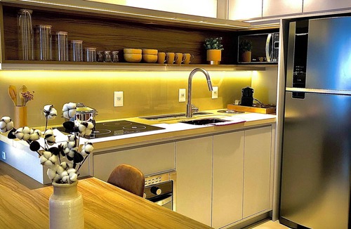 Gramado City Centre Apartment | Gramado no Centro na Nova rua Coberta Vitta Boulevard 4 Hóspedes Ultra Moderno