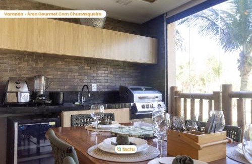 Pecém House | Ground floor with barbecue at VG Sun by Tactu