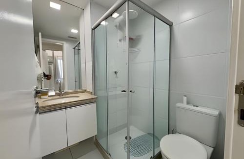 Jatiuca Apartment | JTR beira-mar com varanda, ar, cozinha completa, quarto para até 4 pessoas