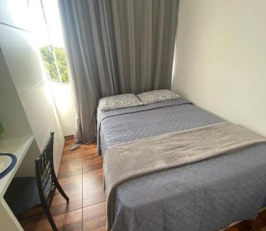 Brasilia Apartment | KIT 300- com Ar cond - 5 min do aeroporto, rodoviária e embaixadas