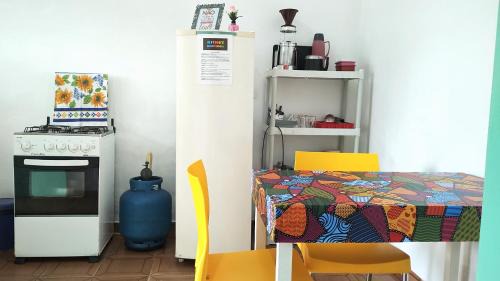Jardim Paulista Apartment | KITNET BERTIOGA - Centro - WIFI - TV - Garagem - Cozinha