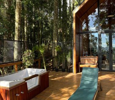 Sao Francisco de Paula Ski Chalet | La negra - cabana entre araucárias