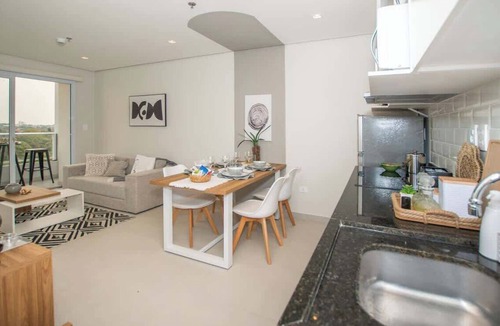 Asuncion Apartment | Light-Filled 1BR with Pool & Gym Access