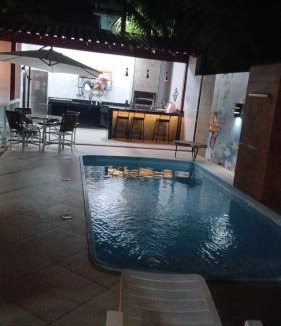 Recanto da Sereia House | Linda casa com piscina, quiosque e churrasqueira a 150 metros da praia