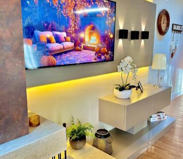 Carniel Apartment | Lindo e aconchegante com lareira cond c/piscina