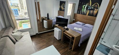 Aguas Claras Apartment | Lindo Flat localizado no 7º andar do Hotel S4 - Águas Claras - Brasília