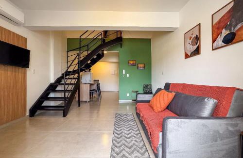 Centro I Apartment | Loft no Centro c/mezanino e vaga p/4 pessoas