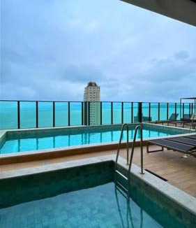Morretes Apartment | Luxuoso Apartamento com Rooftop Vista Mar, Piscina Aquecida e Ofurô