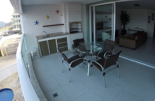 Praia Grande Apartment | Luxury apartment directly facing the sea.