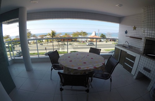 Praia Grande Apartment | Luxury apartment directly facing the sea.