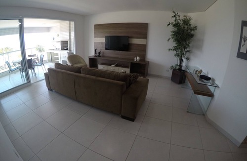 Praia Grande Apartment | Luxury apartment directly facing the sea.