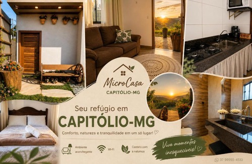 Capitolio House | MicroCasa em Capitólio-MG com Ar Condicionado