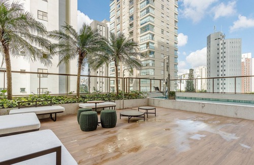 Campo Belo Apartment | Modern Accommodations Near Congonhas With Pool and gym Hmcs