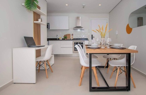 Asuncion Apartment | Modern Asuncion Stay | Pool & Gym | Dining Nearby