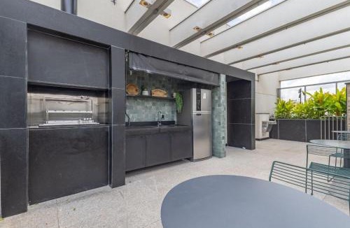 Campo Belo Apartment | Moderno Studio próximo ao aeroporto de Congonhas Go Balkon