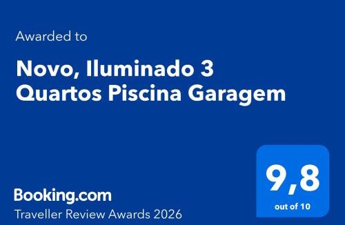 Itagua Apartment | Novo, Iluminado 3 Quartos Piscina Garagem