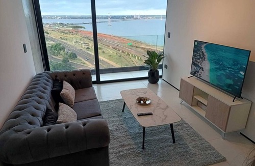 Posadas Apartment | Panoramic view of the Paraná River and the charming Posadas + parking