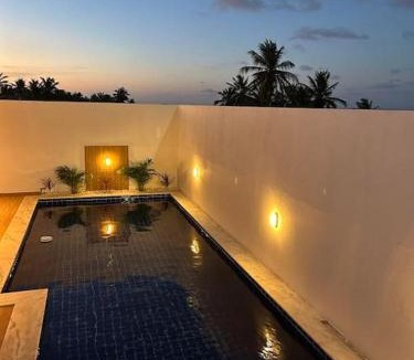 Touros House | Paraíso à Beira-Mar - Acomoda 6 pessoas com piscina privativa