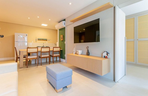 Jurere Apartment | Partial SEA view from the balcony in Jurerê #JA24D