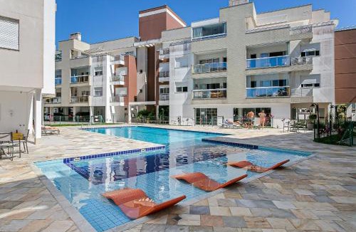 Campeche Sul Apartment | Passos do Mar: with pool and barbecue grill