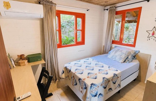 Florianopolis House | Peaceful Cabin with Ocean view, AC, TV 43, secure