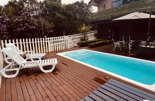 Quatro Barras House | Pousada Reserva Verde com piscina privada com vista para a serra Studio térreo
