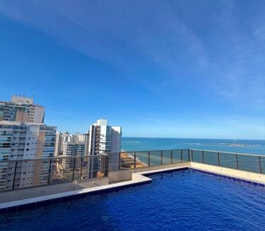 Praia de Itaparica Apartment | Praia Dourada 1115 - Frente Mar com Varanda e Garagem