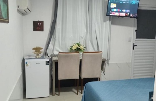 Capao da Canoa House | QUARTO AZUL com cozinha e piscina só sua