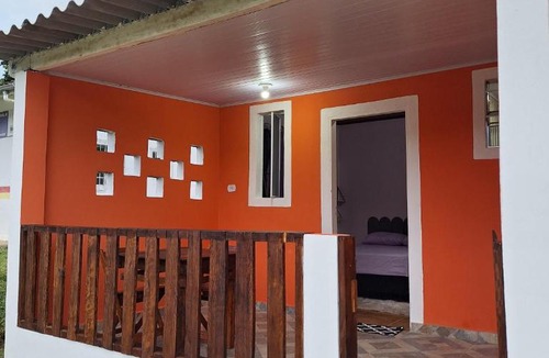 Interior de Sao Paulo House | Quarto Horizonte Azul
