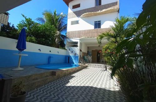 Saubara Apartment | Quarto1 triplo Pousada piscina Praia de Cabuçu BA