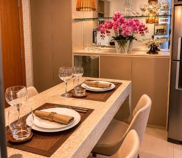Jardim Goias Apartment | R-Flat Mobiliado com Garagem, 290m do Parque Flamboyant, Mínimo 2 Noites
