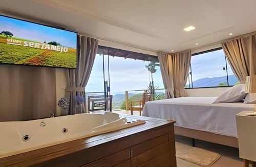 Santo Amaro da Imperatriz Apartment | Recanto Pôr do Sol com Hido e lareira